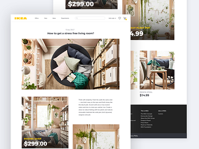 🛋️ IKEA Redesign: Ideas blog decor desktop ideas ikea images redesign ui design uidesign web yellow