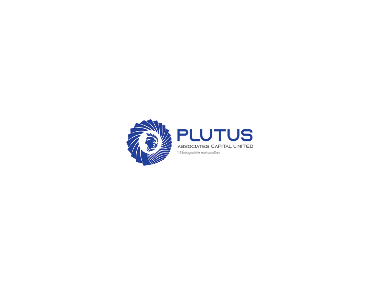 Logo for Plutus Associates adobe illustrator blue graphics blue logo branding face logo finance financial consultant financial services greek god greek god logo logo plutus wealth
