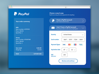 Daily UI #002 | Credit Card Checkout 002 checkout creditcard dailyui paypal redesign