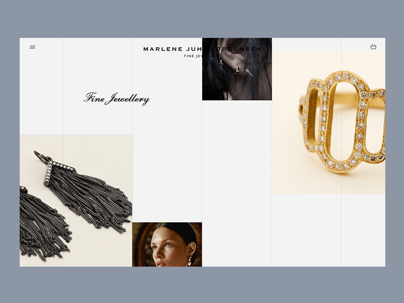 Jewellery brand – Experience after effects animation concept fashion immersive jewellery landingpage motion transition