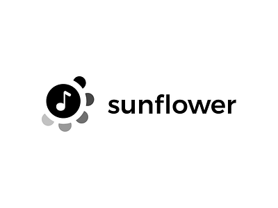 Hackathon Day - Sunflower Project app application logo music note spotify sunflower webapp