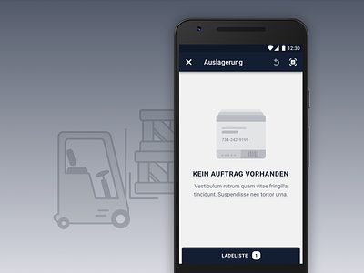 Empty State - No Order Available android application cards design empty state logistics mobile order product ui ux