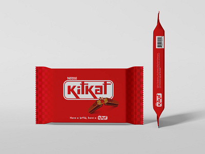 Kitkat wrapper redesign candy chocolate redesign redesign concept wrapper