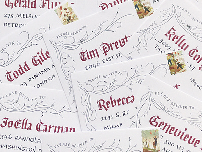 Blackletter Envelopes