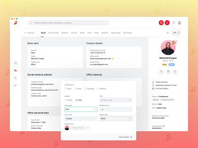 Budde Music CRM Concept