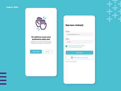 Daily UI #001 | Sign up challenge colorful dailyui education figma graphic design junior mobile ui vibrant