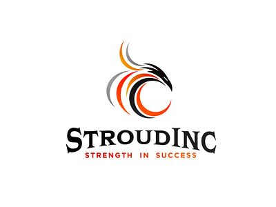 Stroud Inc. abstract bird bird icon branding consulting dynamic logo movement nimble playful speed strenght