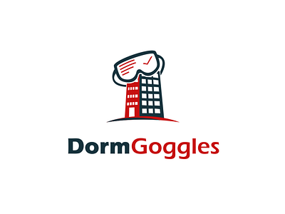 Dorm Goggles dorm education fun logo playful reviews school selling student