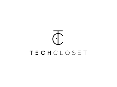 Tech Closet abstract agency branding closet logo minimalist technology wedding