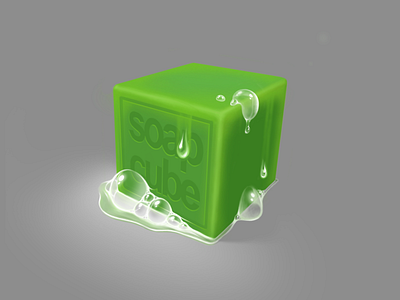 Just a cubed soap digital art digital illustration digital painting game illustration ipad pro painting procreate soap