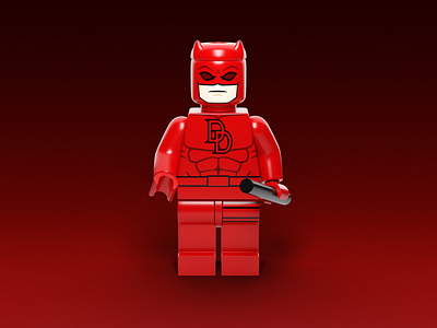 Lego Daredevil minifigure 3d lego marvel