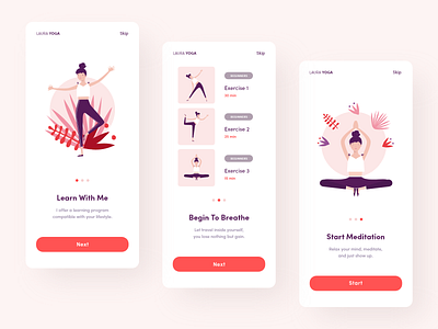 Yoga Teacher - app app design illustraion illustration illustration design illustrations ui ui design ux uxdesign webillustration yoga yoga app yoga pose