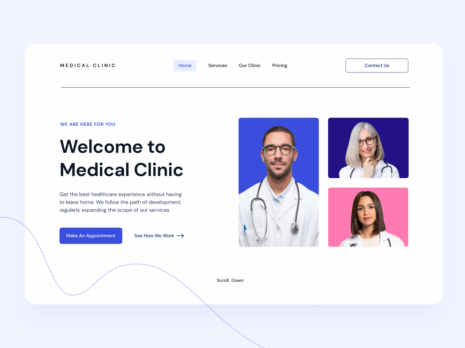 Medical clinic - website home page