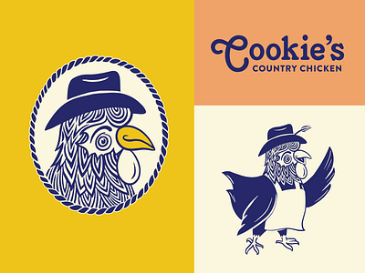Cookies Country Chicken branding branding branding and identity chicken icon logo mascot restaurant