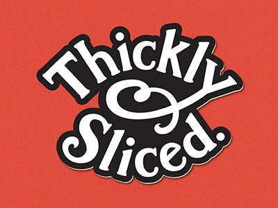 Thickly Sliced Design Co. vector wordmark logos typography lettering type