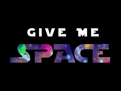 'Give Me Space' T-Shirt Design illustration planets space stars tshirt design