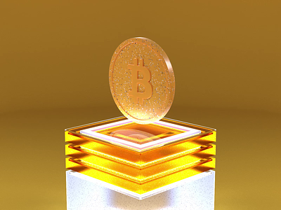 Cryptocurrencies | 1 | Bitcoin (BTC) 3d aftereffects animation bitcoin blender coin creative crypto cryptocurrency design digital glass grey lamp motion motion graphics orange plastic render scene