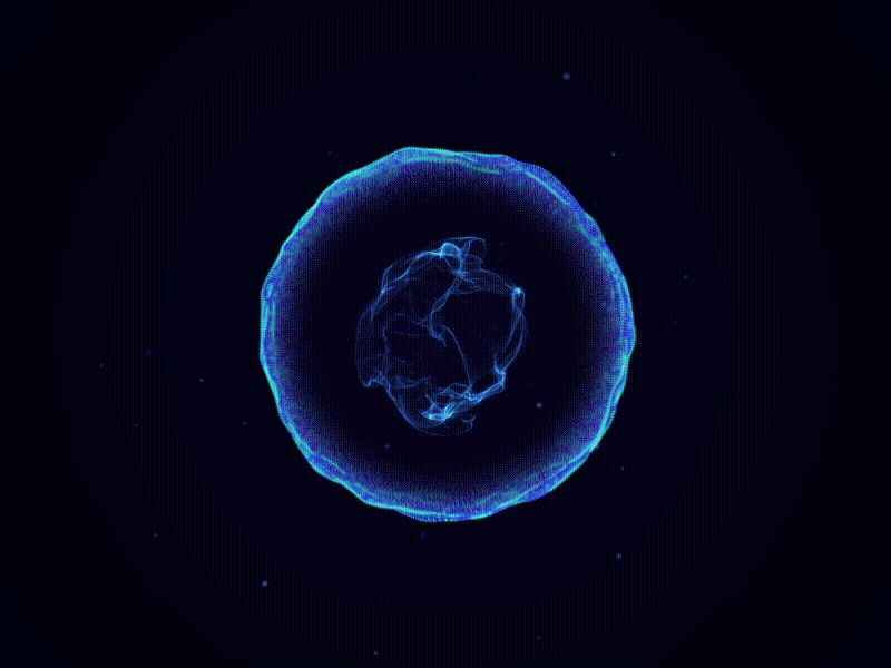 Sci-Fi Energetic Sphere Preloader aftereffects animation circle energy form gif mir particles sci fi sphere