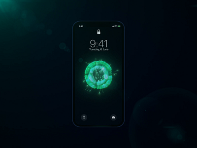 Battery charging visual app #2 3d aftereffects animation app battery black blue charging circle design green iphonex mobile motion particles sphere ui visual white