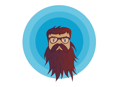 Beard life rebound beards design illustration surface pro