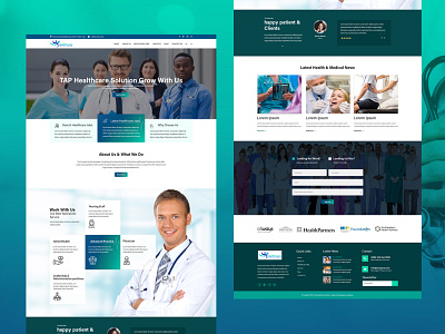 Medical or Hospital website design adobe photoshop adobe xd figma website design wordpress