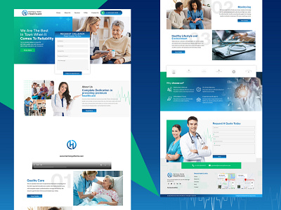 Medical treatment health care Website design adobe photoshop adobe xd figma website design wordpress