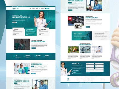 hospital and health care website design adobe photoshop adobe xd figma website design wordpress