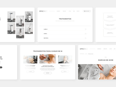 Episense - Website Screens Overview aestethics clinic clinic design health minimalistic design modern design ui ux webdesign