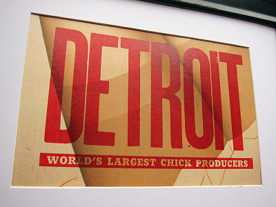 DETROIT CHICKS chicks depression press detroit letterpress typography wood type