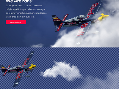 Redbull 3 animations front end development photoshop scroll parallax uxui design valentin rosciano