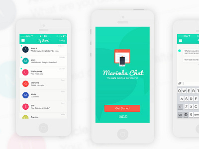 Chat Application mobile ui ux