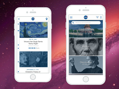 History Travel Timeline Mobile App