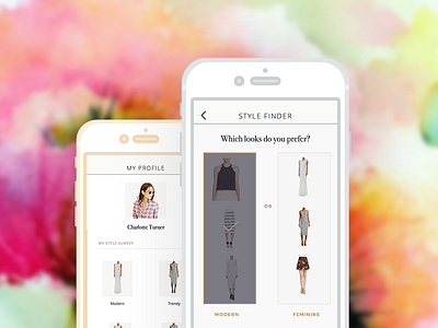 Fashion Shopping Application fashion minimalist mobile profile