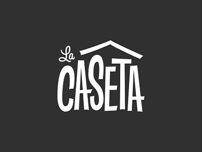 La Caseta branding design lettering logo