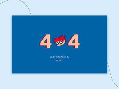 404 Page 404 error page 404page cartoon chuckie rugrats shot uı web design