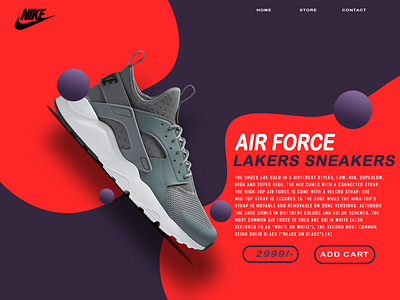 Nike shoes web home page banner branding dailyui design figma graphic design illustration poster ui ux web page