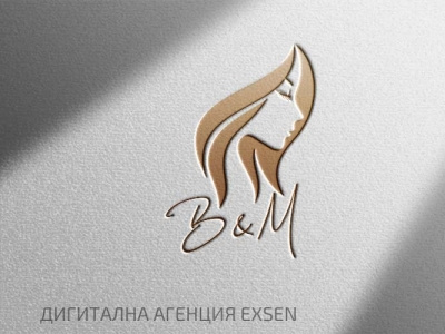 B&M beauty salon logo branding design illustration logo logo design logos logotype vector