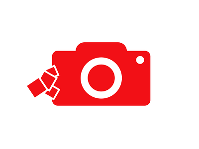 Camera branding design flat graphic icon illustration material minimal pixel vector