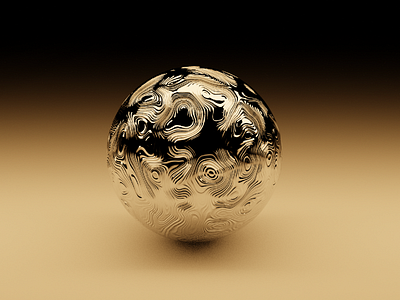 3D Project - Golden Ball 3d blender