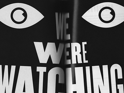 "We were watching..." illustration magazine personal typography zine