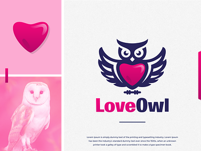 love owl logo idea art artwork awesome brand brand identity brandidentity branding design forsale identity inspiration inspirations logo logo design logodesign logos logotype love owl pink