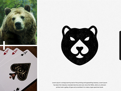 poker bear logo design animal app art artist artwork awesome bear bears brand brand identity brandidentity design designs forsale identity inspiration inspirations logo poker pokers