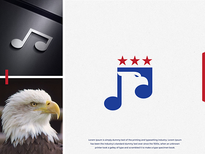 EAGLE STUDIO AMERICAN MUSIC logo design america art awesome brand brandidentity branding design designs eagle falcon falcons forsale hawk identity inspiration inspirations logo music note star