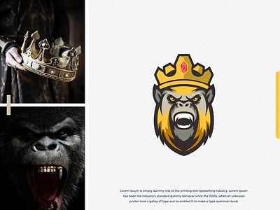 gorilla king logo design inspirations