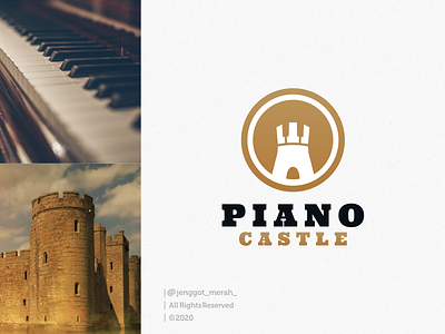 piano castle  logo design inspirations