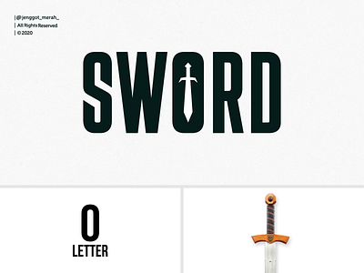 sword logo design awesome inspirations awesome brand brand identity brandidentity branding design dribbble identity inspiration inspirations letter letter o logo logo mark mark negative space pinterest sketch sword symbol