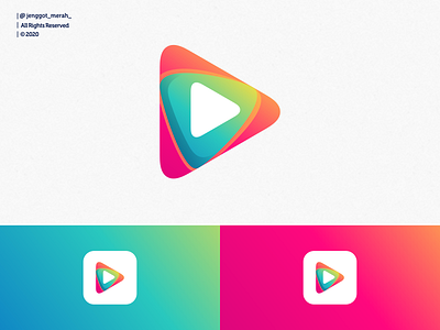 Play button colorfull logo design art artwork awesome brand brand identity brandidentity branding button color colorfull design gradient gradients identity inspiration inspirations logo music play video