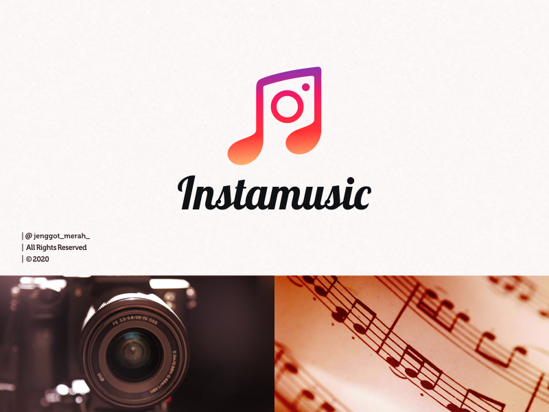 INSTAGRAM MUSIC LOGO design by Jenggot Merah on Dribbble