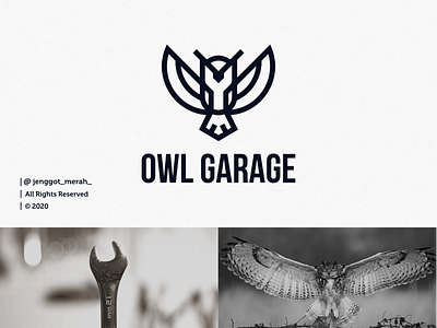 OWL GARAGE LOGO DESIGN art artwork awesome bird birds brand brand identity brandidentity branding design garage identity inspiration inspirations logo logomark mark owl owls tool