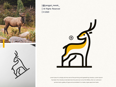 deer line logo design